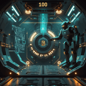 Token digital bertema teknologi dengan label Trigger Lite, akses awal 100 kredit ke berbagai AI tools dalam sistem BI1MP.