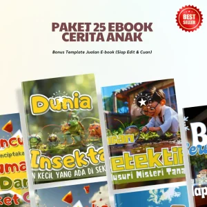 Paket 25 Ebook Cerita Anak + Bonus Template Jualan E-book